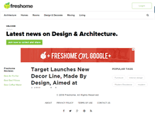 Tablet Screenshot of freshome.com